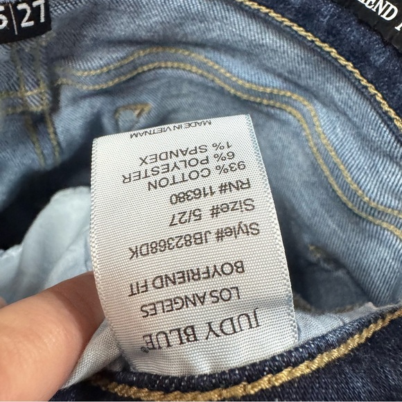 Judy Blue boyfriend fit blue jeans size 5/27 women’s in good used condition - Picture 6 of 6